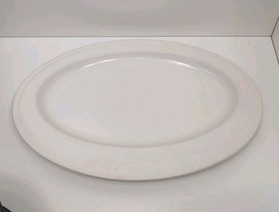 Qty 4 Vintage Oneida Espree Oval Platter Ceramic Plates 12''x 8.5  FREE SHIP!