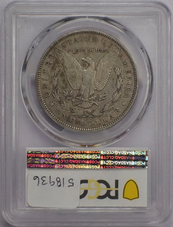 Dólar de plata Micro O Morgan 1899-O - PCGS AU 53 Foto 4 de 4