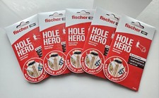 50 Discs Fischer Hole Hero Rawlplug Fix Fast Repair Bond For Loose Wall Plugs 