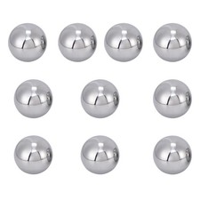 Ten 1" Inch Diameter Hardened Chrome Solid Steel Bearing Balls, 10 Pieces 