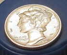 1942 Brilliant Uncirculated Dime  90% Silver  Blazing Original Luster # 411 ~ 6