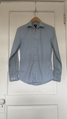 Men s Extra Small XS H&M Light Blue Button Down Dress Shirt