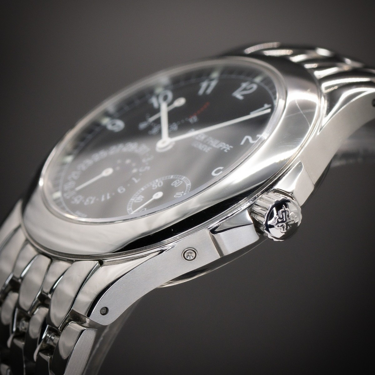 Patek Philippe Neptune Steel Black Dial 5085/1A-001 Watch Only View 4