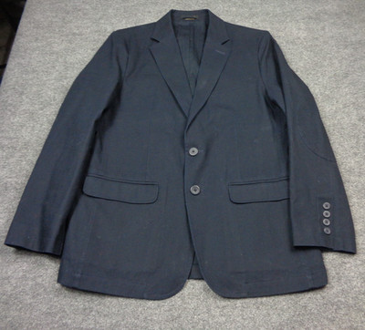 VTG LL Bean Travel Blazer Men 40R Blue Chore Field Jacket Cotton Canvas
