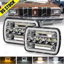 2pcs 7x6inch Square Led Headlight Fit For Oldsmobile Cutlass Supreme 1978-1979