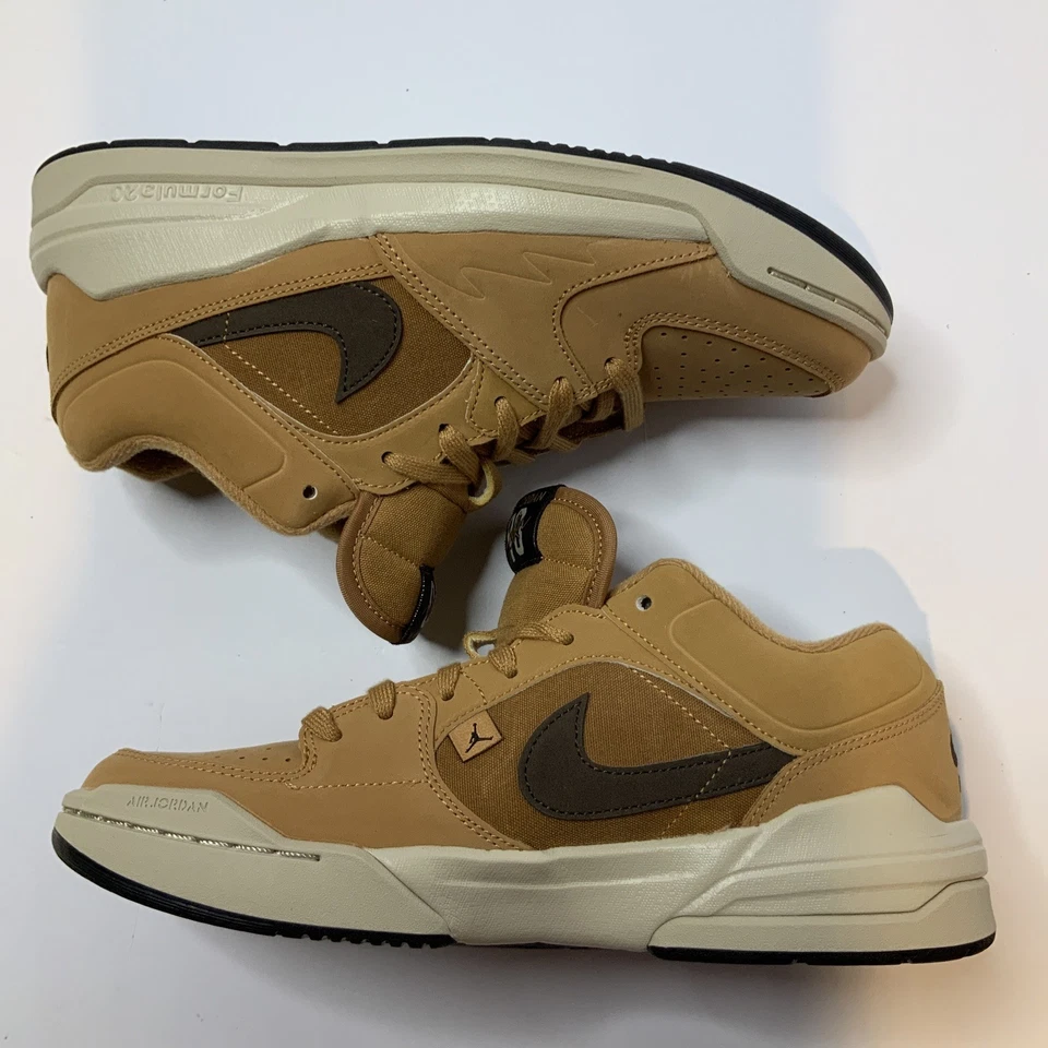 Air Jordan Stadium 90 (GS) Flax/Baroque Brown-Sanddrift Size 7Y / 8.5 In Women’s - Image 4 of 4