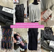 Bulk Women's Clothing Lot – 37 Pieces (Size L to 1X/XXL) – Name Brands