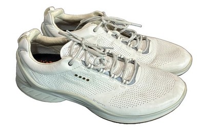 ECCO Biom White Yak Leather Sneakers Womens EU 43 US 11 Low Shoe