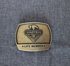vintage belt buckles for men 1996 Handyman Club of America Life Member