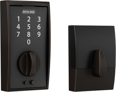 #ad Schlage BE375 CEN 716 Touch Century Deadbolt Electronic Keyless Lock Age Bronz $59.95