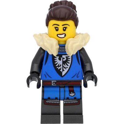 LEGO Castle Minifigur Ritter Mountain Fortress Black Falcon Woman #105 - Bild 1 von 4