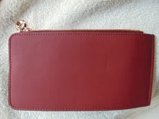 Toughergun RFID Blocking Burgundy Multi-card Slot 8 x 4" Wallet w Zipper New