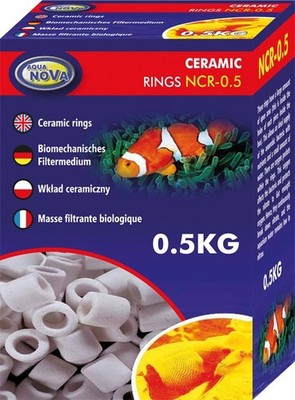 Aqua Nova Keramikringe 1000g 1-5x Filtermaterial mit Netzbeutel  Aquarium Filter