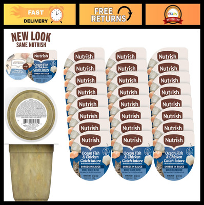 Grain-Free Wet Cat Food Ocean Fish & Chicken, Whole Health Blend, 2.8 oz Cup, 24
