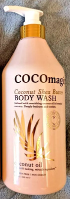 COCOmagic Coconut Shea Butter Protein-Rich Botanical Soothing BODY WASH 32 oz