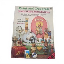 Paint  Decorate Molded Reproductions Flo Johnson 1988 Vintage Crafts Painting