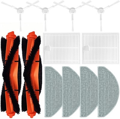Accessories Kit for E10 B112 E12 Robot Vacuum Cleaner 2 Main Brush 2 Filters 4