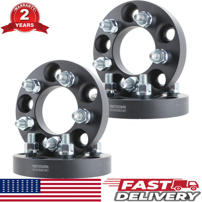 4PCS 1'' 5x114.3 to 5x100 Wheel Spacers Adapters 12x1.5 Studs For Hyundai Honda