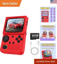 R36T Retro TV Handheld Console - Compact, 18000 Games, RGB Joystick, Portable