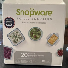 Snapware Total Solutions Plastic Food Storage Container Set - 20pc