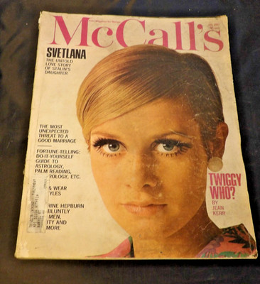 McCALL'S MAGAZINE July 1967 TWIGGY Svetlana Stalin's Daughter Katherine Hepburn