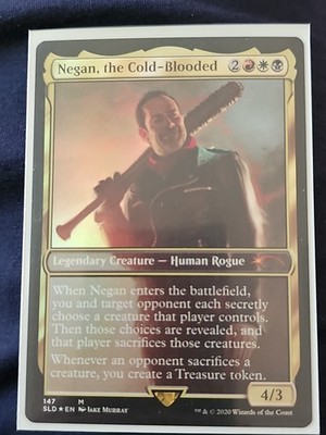 Negan, the Cold-Blooded FOIL, The Walking Dead AMC MTG Secret Lair