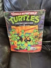 Vintage Teenage Mutant Ninja Turtles Collectors Case with 2 Trays of 14 Figures