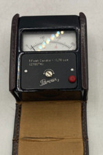 Vintage Parvux 2 Exposure Light Meter Leather Case.