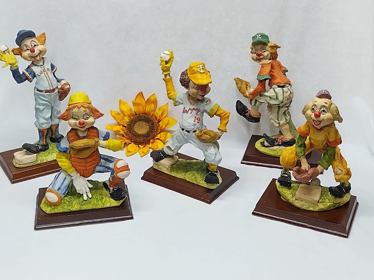 Vintage Davar Hobo Clown Screwball Baseball Figurines | eBay