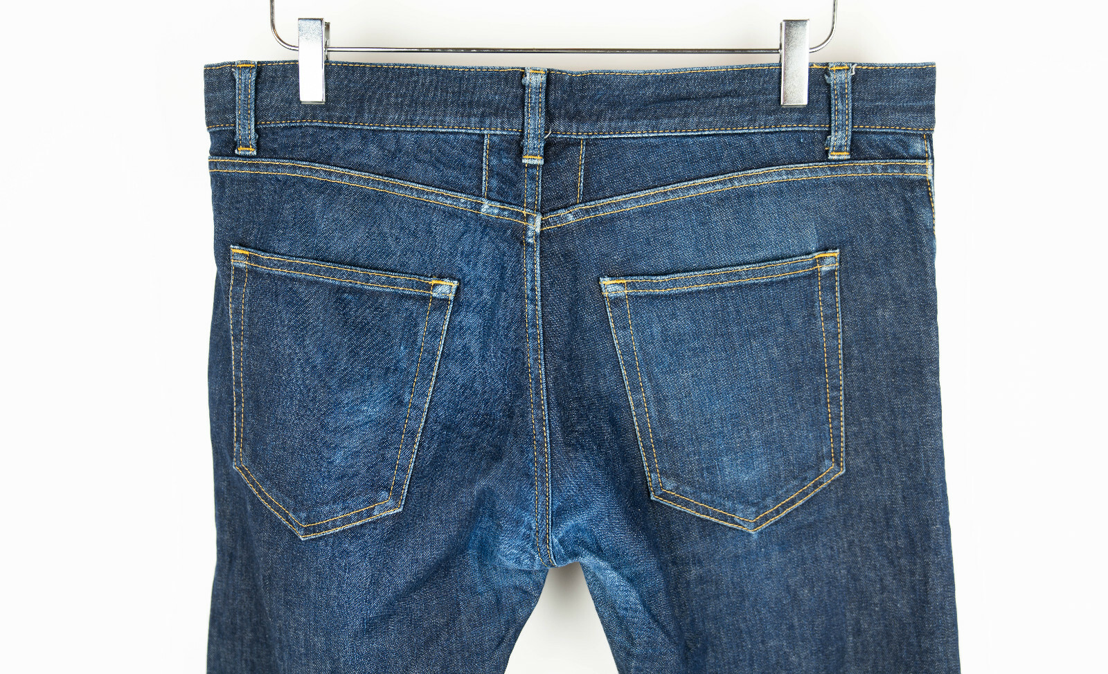 Jeans SAINT LAURENT PARIS D01 SL LW slim blu lavaggio medio uomo 33