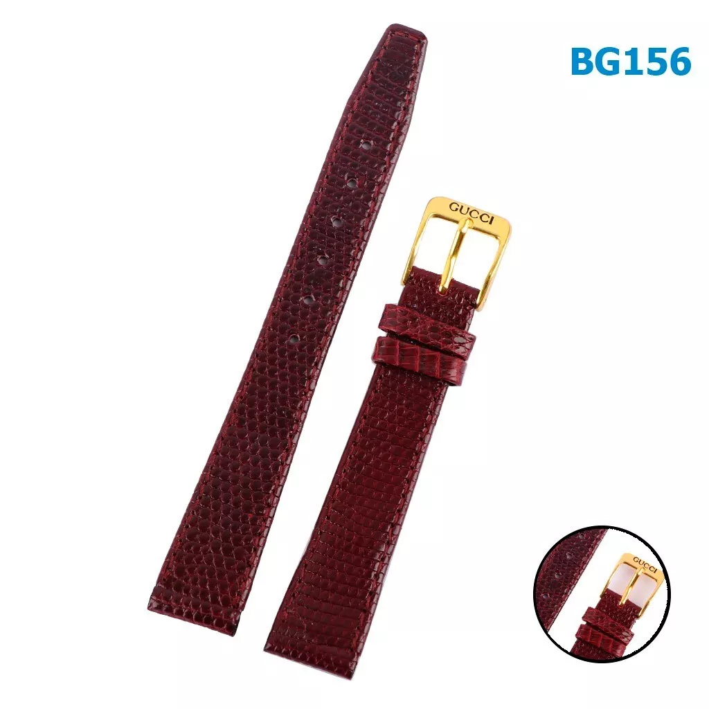 Bracelet en cuir rouge original Gucci 4200L 15 mm, avec boucle Gucci originale 12 mm.