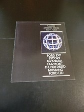 1981 FORD MUSTANG THUNDERBIRD GRANADA ESCORT FAIRMONT SALES BROCHURE CATALOG 