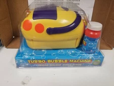 Turbo Bubble Machine Toysmith + 2 bottles and 6 batteries In original package/bx