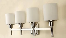 Vintage Industrial Modern Wall Lamp Contemporary 4 Round Painting Glass Shade