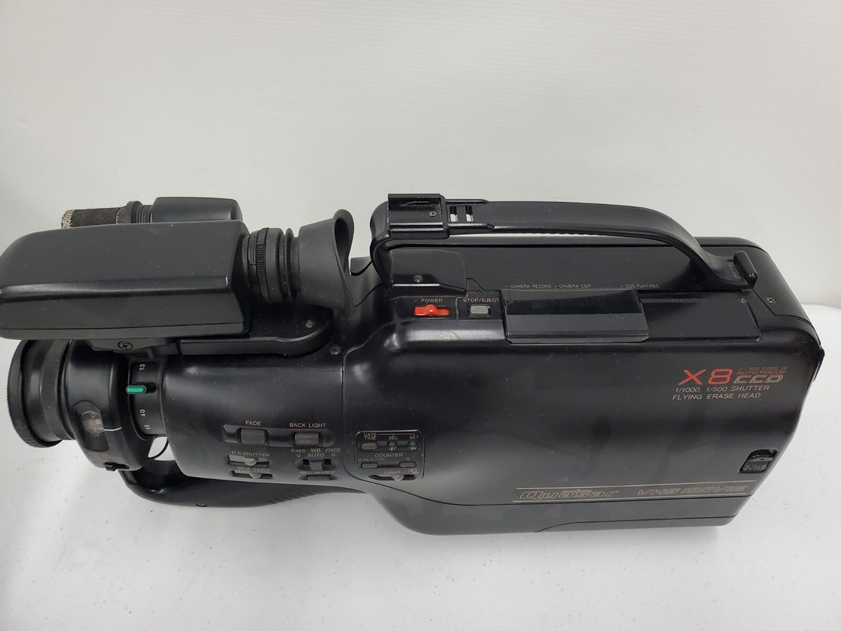 Vintage Rare Quasar VM33 VHS Camcorder Camera X8 CCD HQ VHS