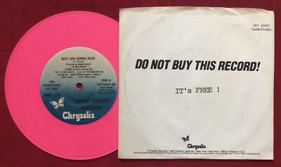 VINNIE VINCENT INVASION ~ ARE YOU READY TO ROCK 45 PROMO PINK
