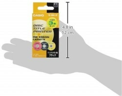 CASIO Disc Title Printer Ink Ribbon TR-18-3P 3pcs From Japan - Image 3 of 3