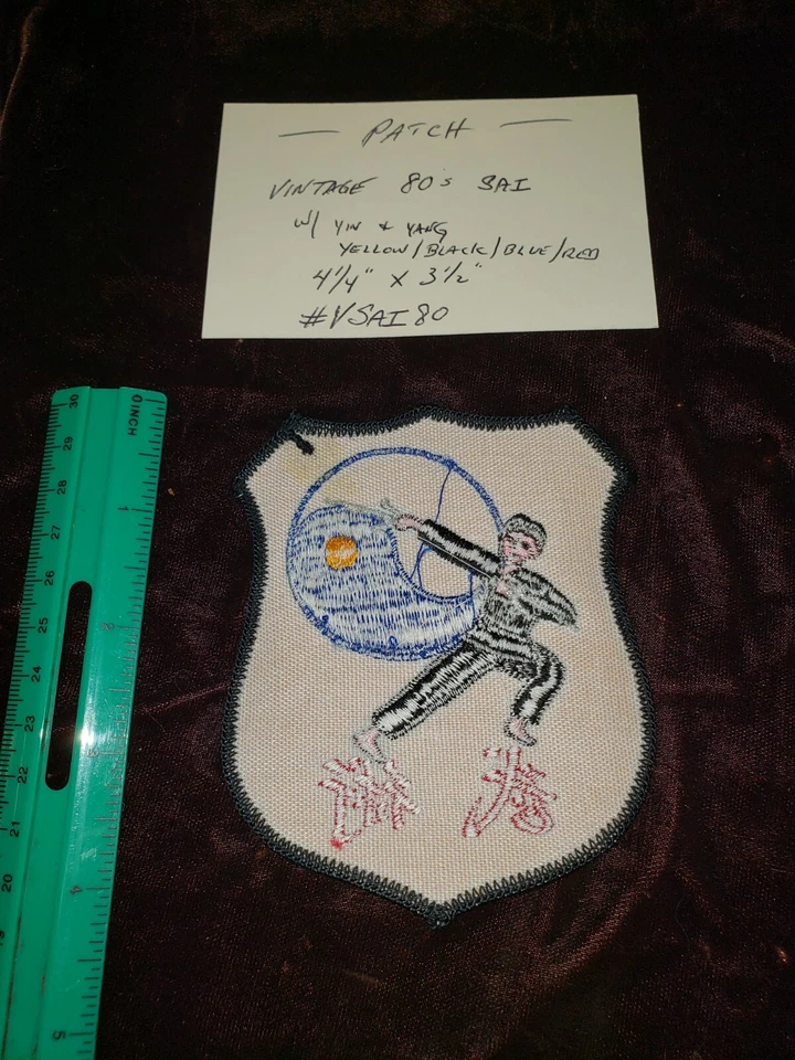 VINTAGE 1970's 80's SAI Patch 4-1/4" X 3-1/2” Martial Arts. #VSAI80 - Image 2 of 2