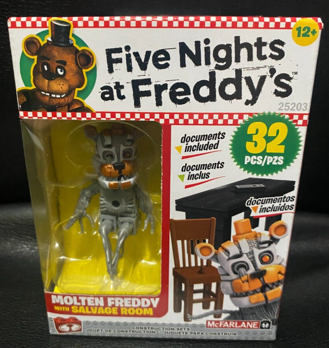 Five Nights at Freddy's Molten Freddy With Salvage Room #25203 Set  McFarlane Toy 787926252033