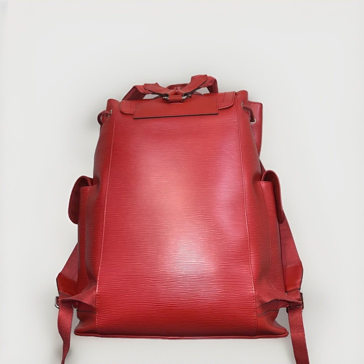 Louis Vuitton エピレザー レッドバックパック Louis Vuitton Christopher Backpack Leather Epi RED UNIQUE
