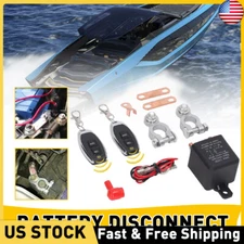 Car Battery Disconnect Cut Off Isolator Master Switch W/ Wireless Remote Control