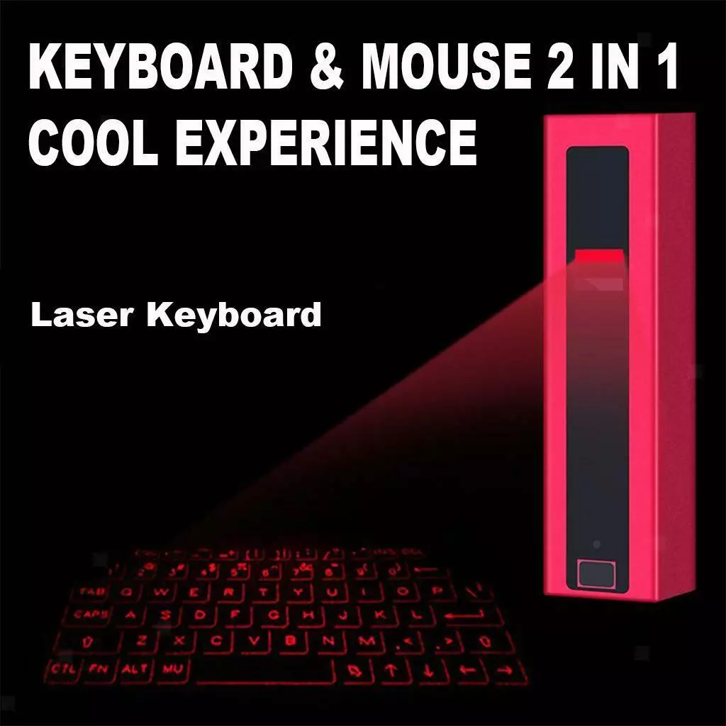  Virtual Keyboard, Laser Projection Bluetooth Wireless