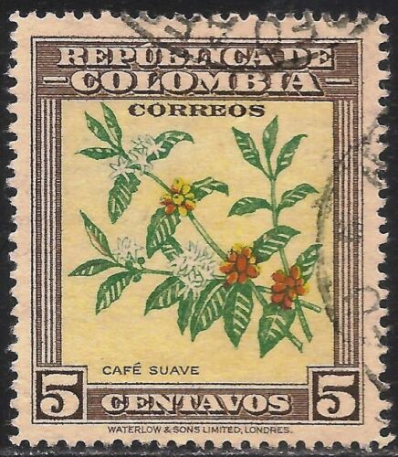 Colombie #545 (A221) VF D'OCCASION - 1947 5c Cafetière - Photo 1 sur 1