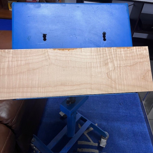 カーリーメイプル Figured Flame Curly Maple Wood 0347 Luthier CARVED TOP
