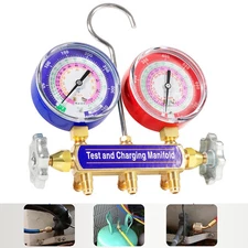 Manifold Gauge 42001 2-Valve HVAC Service Tool Charging Test for R22 R410A R404A