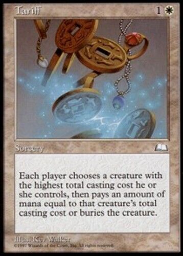 MTG - Tariff - Weatherlight - LP, English Magic FLAT RATE SHIP - Picture 1 of 1