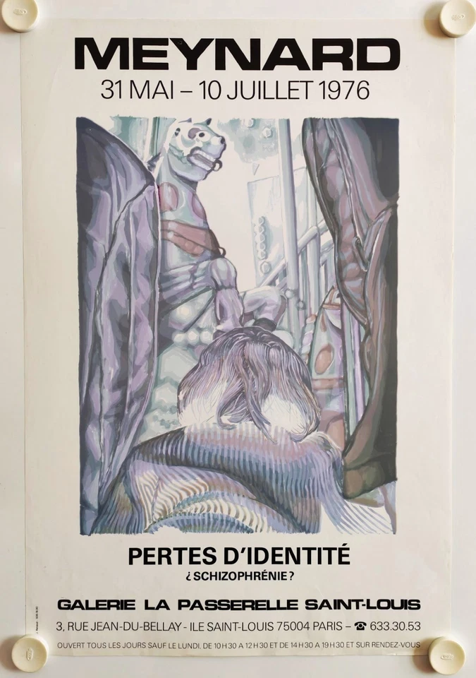 Affiche MEYNARD 1976 Exposition Galerie La Passerelle Saint-Louis - Paris - Photo 1/1