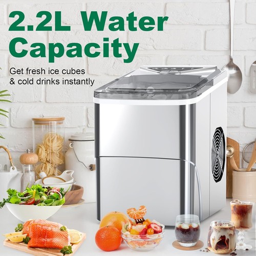 Ice Cube Maker Ice Machine Maker Worktop Ready in 6 Mins 2L Ice Machine w - Picture 4 of 8