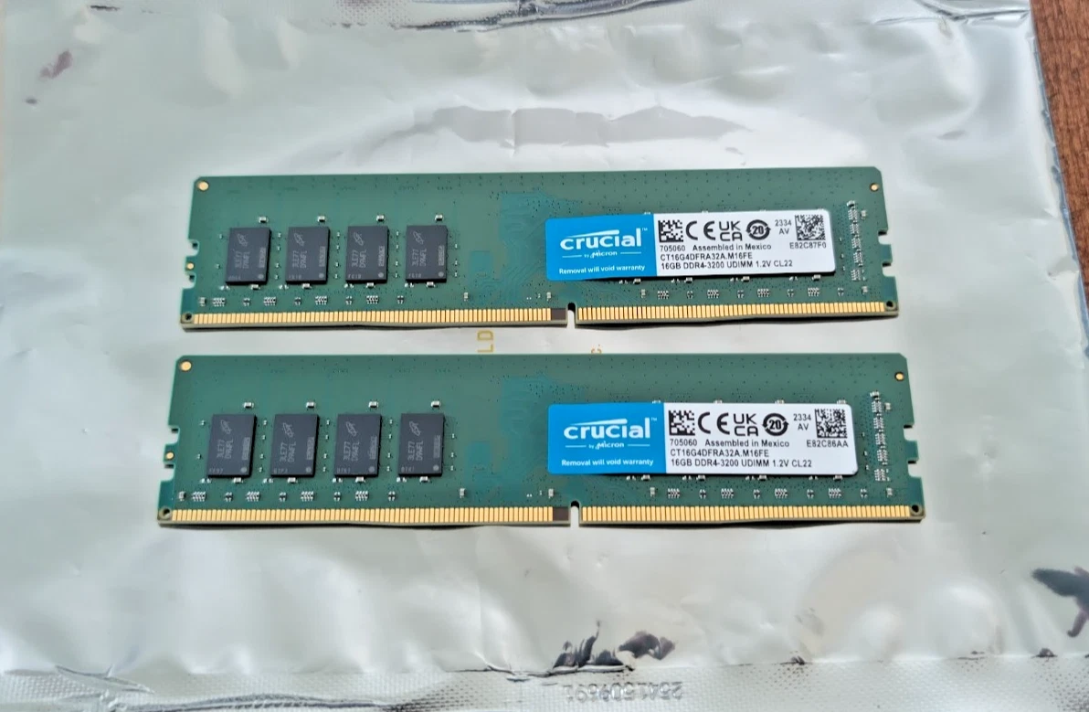Crucial UDIMM Memory (RAM 16 GB Capacity per Module) for sale | eBay
