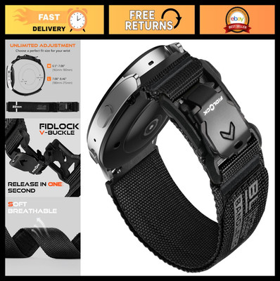 20mm Nylon Watch Band for Samsung Galaxy Watch 7 6 5 4 FE, Classic, Active 2 - M